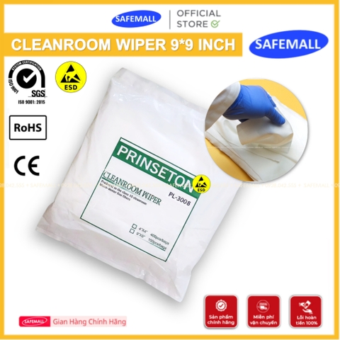 Bộ Khăn Lau Phòng Sạch PL-3008, 1009-SLE, 8009-69LE Clean Room Wipers, Vải Lau Chống Tĩnh Điện ESD SAFEMALL
