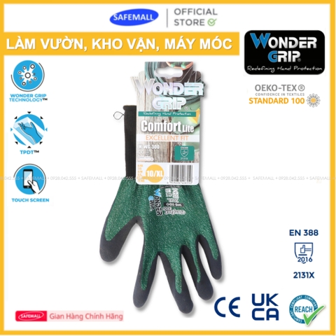 Găng Tay Bảo Hộ Đa Năng Wonder Grip WG-300 Phủ Latex Độ Bám Cao, Mềm Mại Khéo Léo Vượt Trội - SAFEMALL Chính Hãng