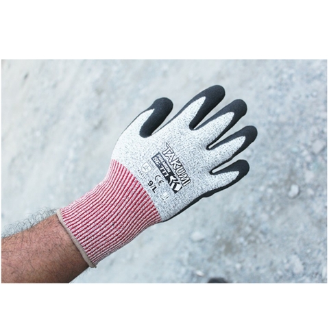 Găng tay bảo hộ chống cắt cấp độ 5 Takumi SG-777 phủ nitrile chống thấm dầu, độ bám dính cao - SAFEMALL Chính Hãng