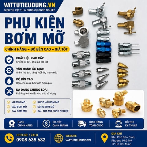 Cung Cấp Phụ Kiện Bơm Mỡ Tại Yên Bái Chính Hãng – Độ Bền Cao – Giá Tốt