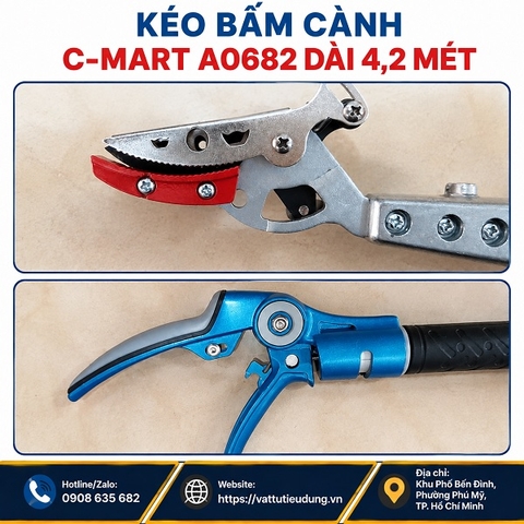 Kéo Bấm Cành C-Mart A0682 Dài 4.2 Mét
