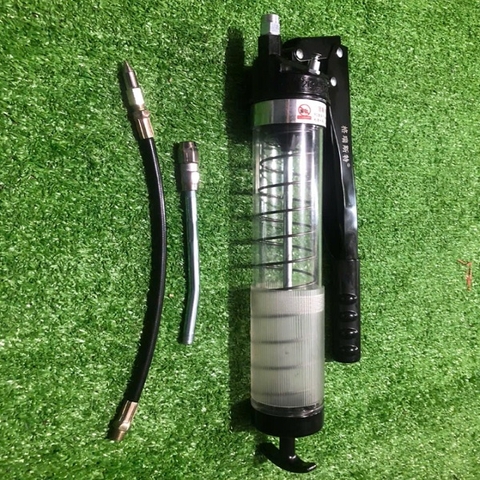Súng Bơm Mỡ 600cc Trong Suốt 2 Piston Mạnh | Giá Tốt