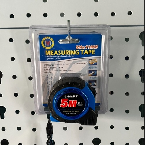 THƯỚC CUỘN BỌC NHỰA 5X19MM C-MART D0004-519-GY