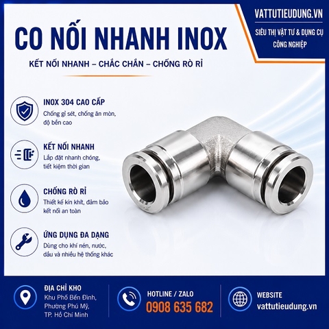 CO NỐI NHANH INOX