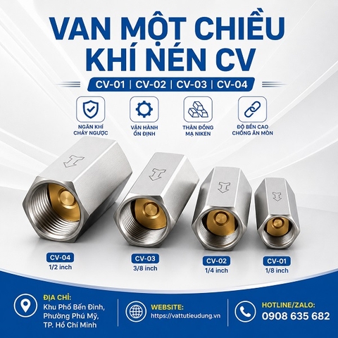 VAN MỘT CHIỀU KHÍ NÉN CV