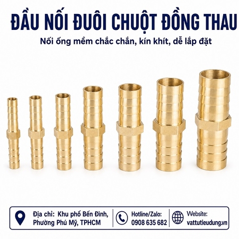 ĐẦU NỐI ĐUÔI CHUỘT ĐỒNG THAU