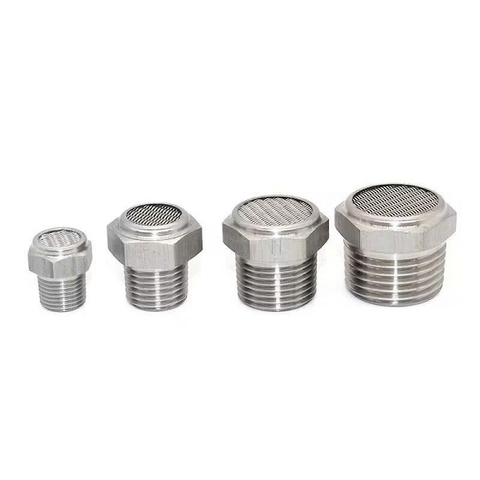 GIẢM THANH KHÍ NÉN INOX DẠNG PHẲNG