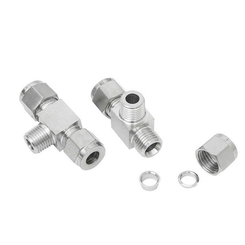 T NỐI INOX 304 – 2 ĐẦU SIẾT HẠT BẮP VÀ 1 ĐẦU REN NGOÀI