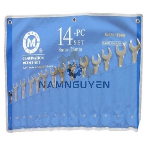 BỘ CỜ LÊ VÒNG MIỆNG 14 CÁI 8-24MM T0005 C-MART