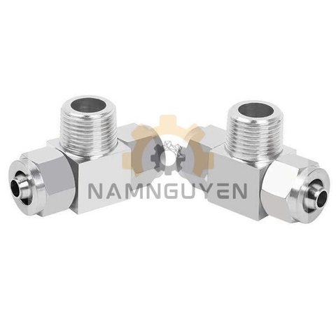 T NỐI INOX 304 – 2 ĐẦU SIẾT ỐNG VÀ 1 ĐẦU REN NGOÀI