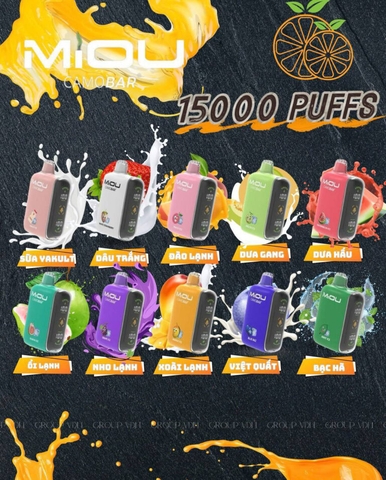 Review chi tiết MiOU Camobar 15000 Hơi (50mg) – Pod 1 Lần