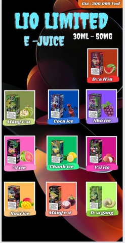 Review chi tiết chai juice Lio Limited Saltnic (30ml / 50mg)