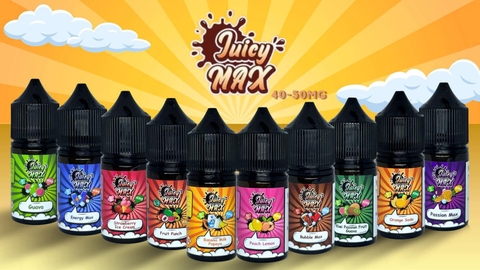 Giới thiệu và review chi tiết chai juice Juicy MAX 30ml (40mg/50mg)