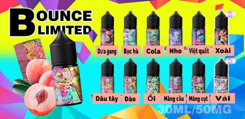 Review chi tiết chai juice Bounce Limited Saltnic (30ml / 50mg)