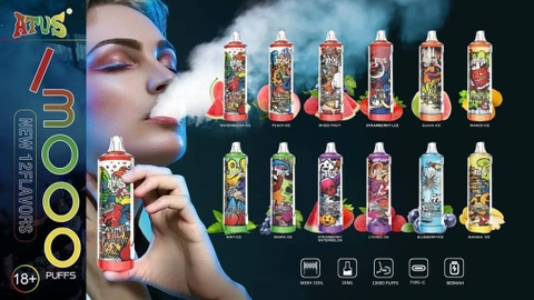 Đánh giá chi tiết và review Pod 1 Lần ATVS ATUS 13000 Hơi (50mg)