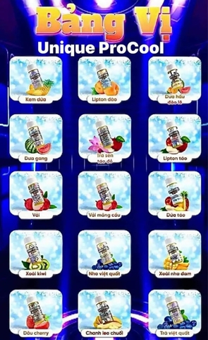 Review chi tiết chai juice Unique Pro Cool Saltnic (30ml / 60mg)