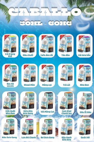 Review chi tiết chai juice Caballo Ice Saltnic (30ml / 60mg)