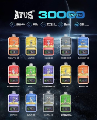 Review chi tiết ATVS 30000 Hơi (50mg) – Pod 1 Lần