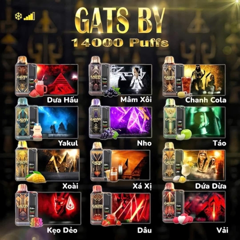 Review chi tiết Gats By 14000 Hơi (50mg) – Pod 1 Lần