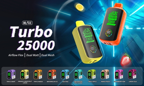 Review chi tiết Turbo 25000 Hơi (50mg) – Pod 1 Lần