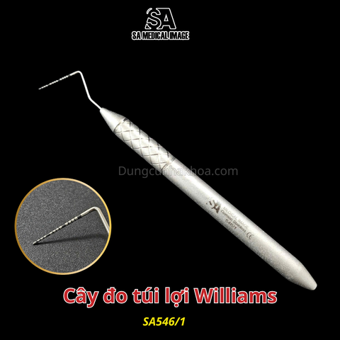 Cây đo túi lợi SA Medical (thép Đức)