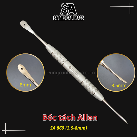 Dụng cụ bóc tách Molt9 có lỗ SA Medical - bóc tách allen(thép Đức)