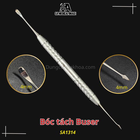 Dụng cụ bóc tách Buser SA Medical (thép Đức)