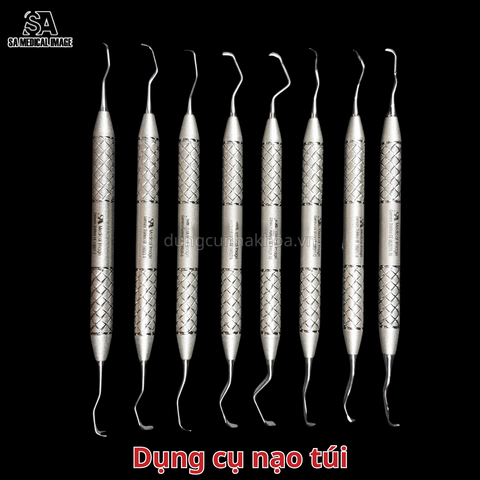 Dụng cụ nạo túi nha chu SA Medical (thép Đức)