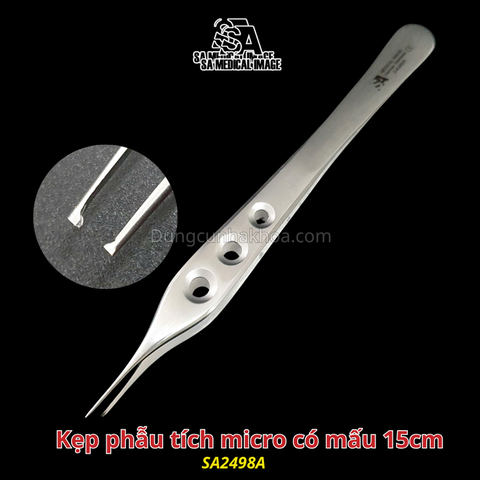 Kẹp phẫu tích micro 15cm có mấu SA Medical (thép Đức)