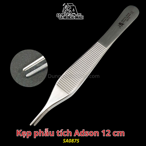 Kẹp phẫu tích Adson 12cm SA Medical (thép Đức)