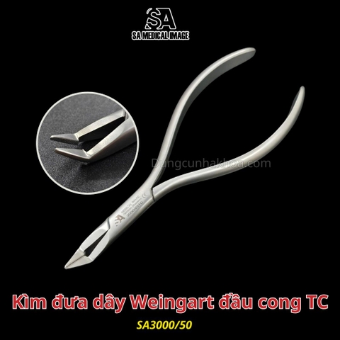 Kìm đưa dây Weingart đầu cong TC