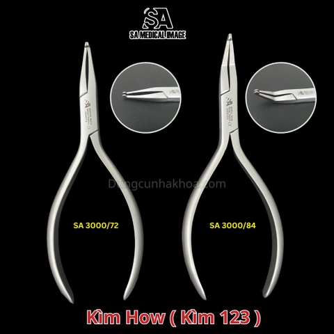 Kìm How (kìm 123) chỉnh nha đầu thẳng/ đầu cong SA Medical