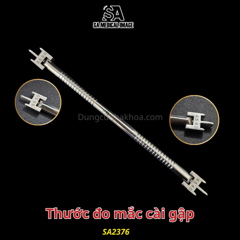 Thước đo mắc cài gập SA Medical - thép Đức