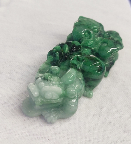 Mặt Đeo Tỳ Hưu Xanh Lý Jade A