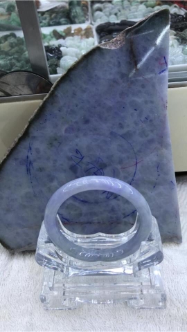 Vòng Tròn Tím Cẩm Thạch A Thiên Nhiên