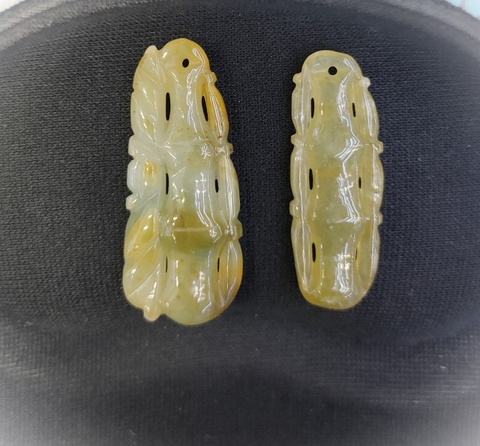 Mặt Trang Sức Ống Trúc+Như Ý...Cẩm Thạch Thiên Nhiên A