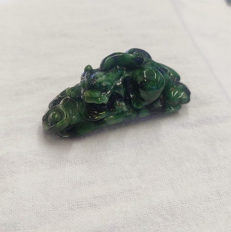 Tỳ Hưu Chạm Ngọc-Như Ý Lý Sơn Thủy Cẩm Thạch A