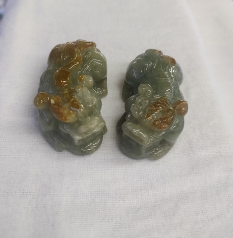 CẶP TỲ HƯU HUYẾT TRONG JADE A