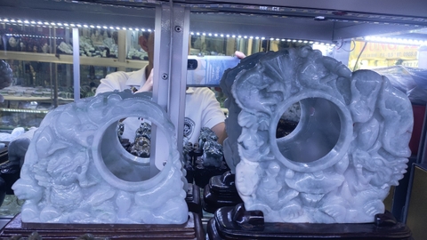 TƯỢNG NGỌC PHONG THỦY CẨM THẠCH THIÊN NHIÊN