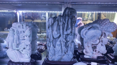 TƯỢNG NGỌC PHONG THỦY CẨM THẠCH THIÊN NHIÊN