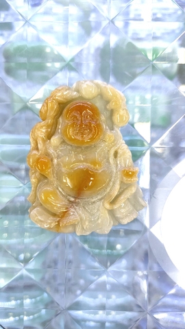 Phật Di Lặc Kiểu Cẩm Thạch Huyết Vàng A Thiên Nhiên