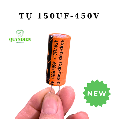 Tụ Lọc Nguồn 150uf 450V DC tụ hóa Cap-Top mới