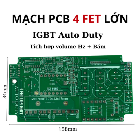 PCB bo mạch kích đ iện 4 fet LỚN băm IGBT Auto Duty