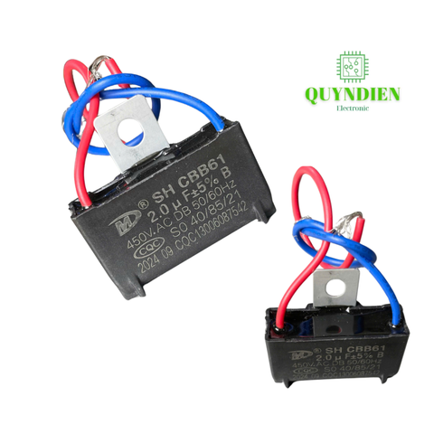 Tụ kapa - 2.0µF ±5%, 450V AC trong các mạch điện quạt, máy bơm nước, và các thiết bị công nghiệp