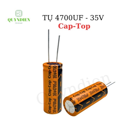Tụ Lọc Nguồn 4700uf 35V DC tụ hóa Cap-Top mới