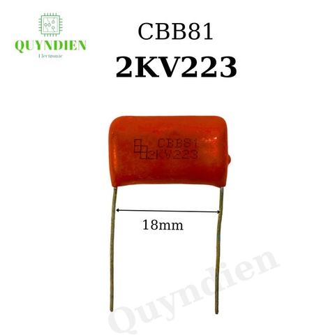 Tụ Kẹo Nâu Đỏ CBB81 2KV223