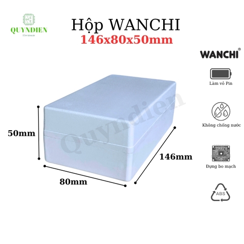 Hộp nhựa ABS 146x80x50mm WANCHI