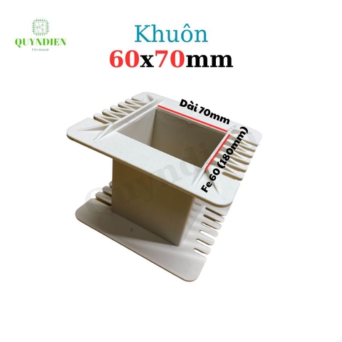 Khuôn nhựa quấn biến áp Fe silic 60x70mm