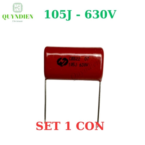Tụ Kẹo Nâu Đỏ CBB22 105J-630V