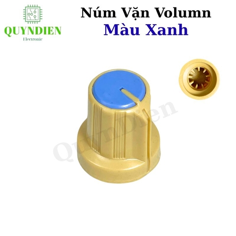 Núm Nhựa Volumn - Màu Xanh - Thân Vàng